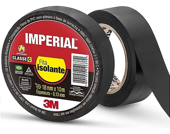 FITA ISOLANTE 3M IMPERIAL 18mm X 10m 500406