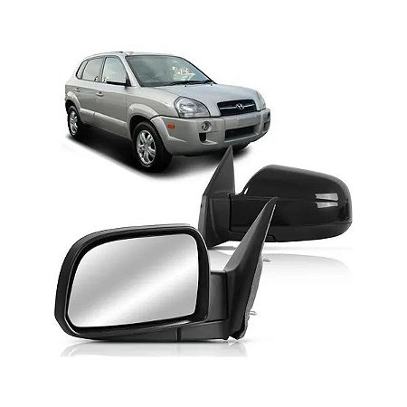 ESPELHO RETROVISOR TUCSON 05/16 05 06 07 08 09 10 11 12 13 14 15 16 ELÉTRICO LADO DIREITO PASSAGEIRO