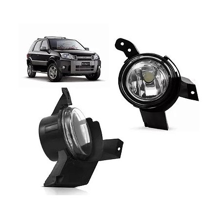 FAROL AUXILIAR MILHA NEBLINA ECOSPORT 08/12 08 09 10 11 12 LADO ESQUERDO MOTORISTA
