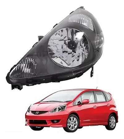 FAROL HONDA FIT 03/06 03 04 05 06 07 08 MÁSCARA NEGRA FUME LADO ESQUERDO MOTORISTA