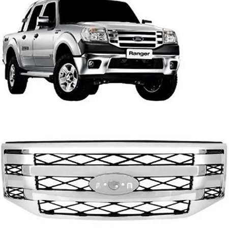 GRADE RADIADOR FRONTAL RANGER 09/12 09 10 11 12 CROMADO