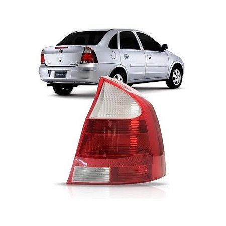 LANTERNA TRASEIRA CORSA 03/07 03 04 05 06 07 SEDAN RE BRANCA LADO DIREITO PASSAGEIRO