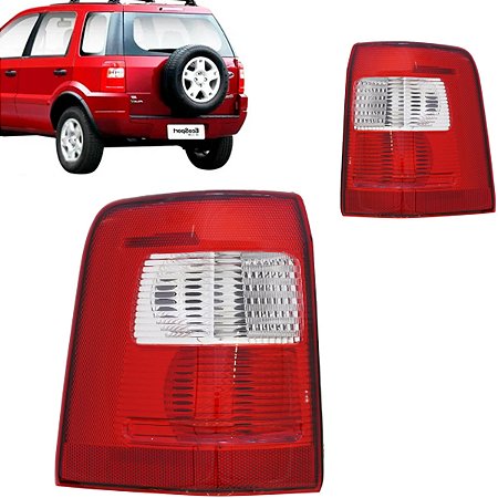 LANTERNA TRASEIRA ECOSPORT 03/07 03 04 05 06 07 BICOLOR LADO ESQUERDO MOTORISTA