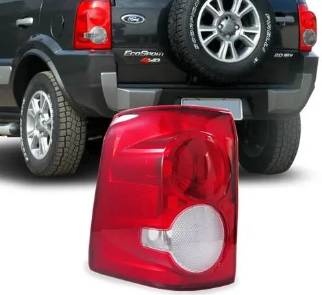 LANTERNA TRASEIRA ECOSPORT 08/12 08 09 10 11 12 BICOLOR LADO DIREITO PASSAGEIRO JCV204222