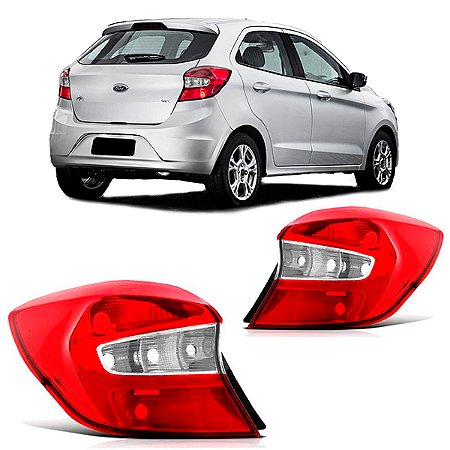 LANTERNA TRASEIRA KA 15/18 15 16 17 18 HATCH BICOLOR LADO ESQUERDO MOTORISTA