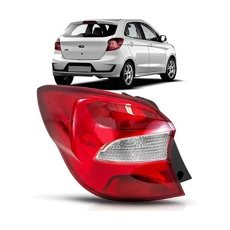 LANTERNA TRASEIRA KA 19/22 19 20 21 22 HATCH CRISTAL LADO DIREITO PASSAGEIRO