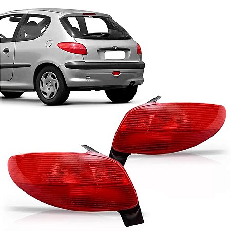 LANTERNA TRASEIRA PEUGEOT 206 98/04 98 99 00 01 02 03 04 LADO DIREITO PASSAGEIRO