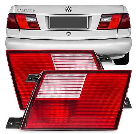 LANTERNA TRASEIRA SANTANA 99/06 99 00 01 02 03 04 05 06 TAMPA MALA RUBI CRISTAL LADO ESQUERDO MOTORISTA JCV104922