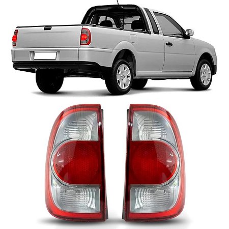 LANTERNA TRASEIRA SAVEIRO 06/12 G4 06 07 08 09 10 11 12 FUME CLARO LADO ESQUERDO MOTORISTA