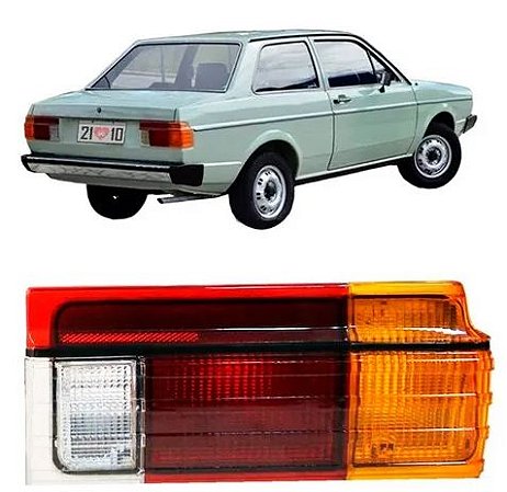 LANTERNA TRASEIRA VOYAGE 82/90 82 83 84 85 86 87 88 89 90 RÉ GRANDE TRICOLOR LADO DIREITO PASSAGEIRO JCV105412