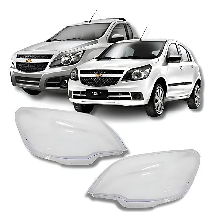 LENTE FAROL AGILE 09/16 09 10 11 12 13 14 15 16 LADO DIREITO PASSAGEIRO