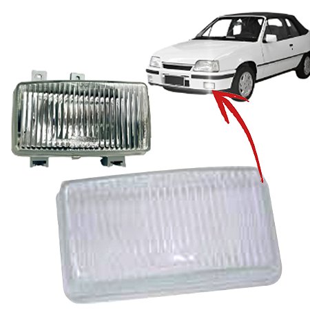LENTE FAROL AUXILIAR NEBLINA MILHA KADETT 87/93 LADO ESQUERDO MOTORISTA