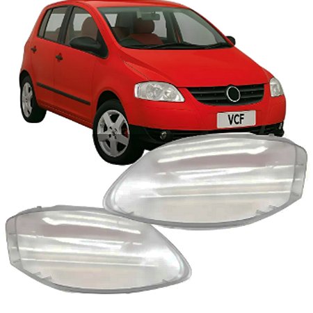 LENTE FAROL FOX CROSSFOX SPACEFOX 03/10 03 04 05 06 07 08 09 10 FOCO SIMPLES LADO ESQUERDO MOTORISTA