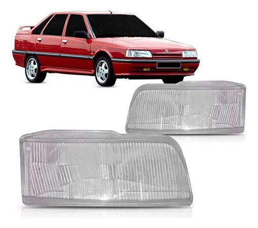 LENTE FAROL RENAULT 21 90/95 90 91 92 93 94 95 LADO DIREITO PASSAGEIRO