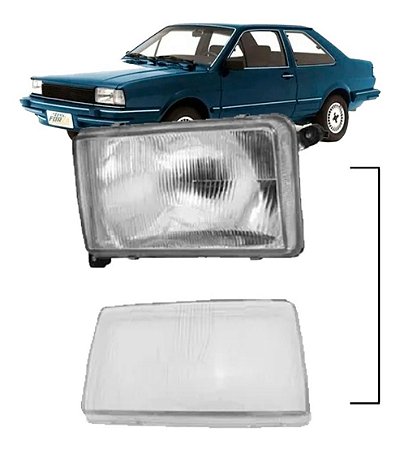 LENTE FAROL SANTANA 84/95 84 85 86 87 88 89 90 91 92 93 94 95 LADO ESQUERDO MOTORISTA