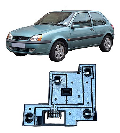 SOQUETE CIRCUITO LANTERNA TRASEIRA FIESTA 96/02 HATCH LADO DIREITO PASSAGEIRO 96 97 98 99 00 01 02
