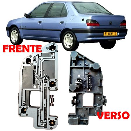 SOQUETE CIRCUITO LANTERNA TRASEIRA PEUGEOT 306 98/03 98 99 00 01 02 03 SEDAN LADO DIREITO PASSAGEIRO ORIGINAL