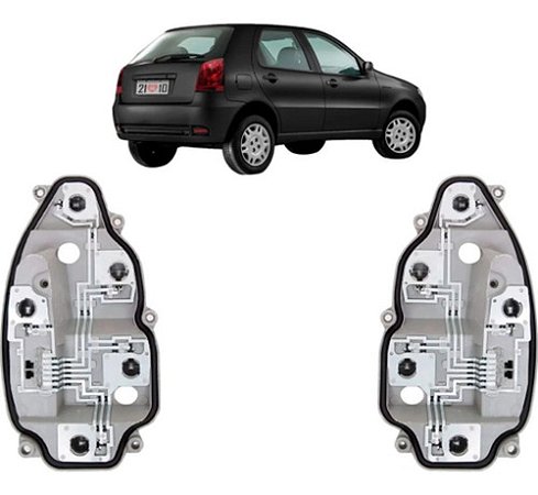 SOQUETE CIRCUITO LANTERNA TRASEIRA PALIO 04/10 04 05 06 07 08 09 10 LADO ESQUERDO MOTORISTA