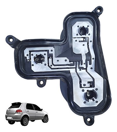 SOQUETE CIRCUITO LANTERNA TRASEIRA PALIO 08/12 08 09 10 11 12 LADO ESQUERDO MOTORISTA