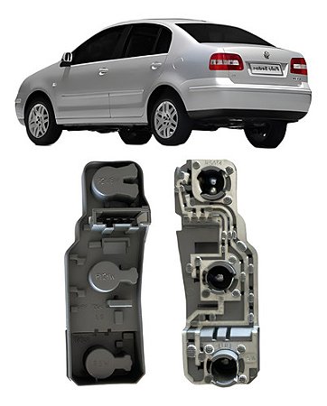 SOQUETE CIRCUITO LANTERNA TRASEIRA POLO SEDAN 03/06 03 04 05 06 07 LADO DIREITO PASSAGEIRO