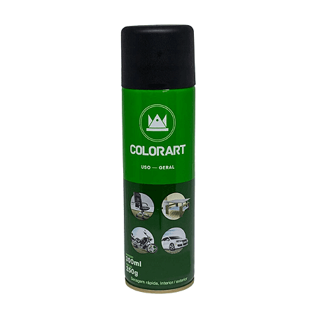 SPRAY COLORART PRETO FOSCO 305.
