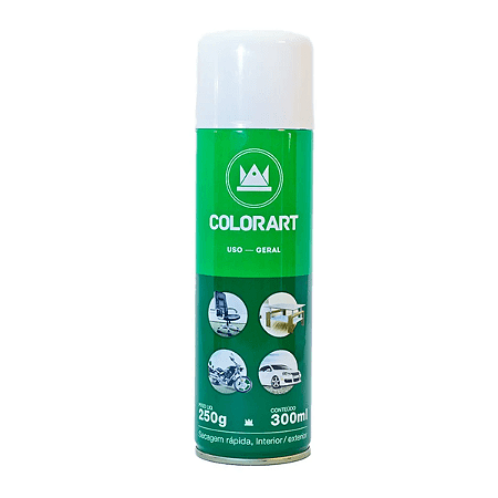 SPRAY COLORART BRANCO BRILHANTE 250ml .338