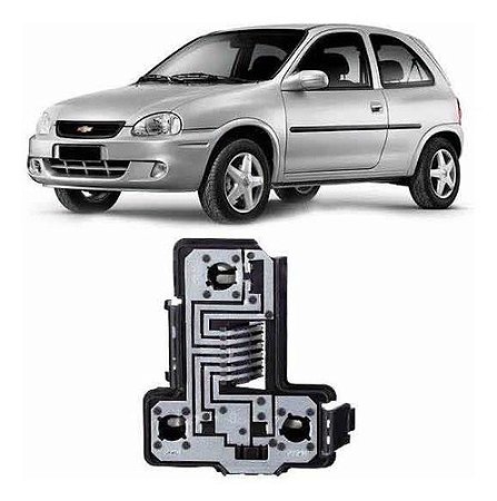 SOQUETE CIRCUITO LANTERNA TRASEIRA CORSA 2P 00/03 00 01 02 03 BOLHA LADO DIREITO PASSAGEIRO