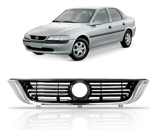 GRADE VECTRA 97/06 97 98 99 00 01 02 03 04 05 06 PRETO COM CROMADO RX12017