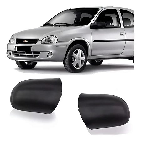CAPA ESPELHO RETROVISOR CORSA 96/02 96 97 98 99 00 01 02 PRETO LADO DIREITO PASSAGEIRO 6314