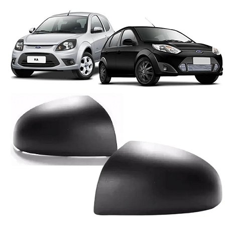 CAPA ESPELHO RETROVISOR FIESTA 03/10 03 04 05 06 07 08 09 10 KA 08/13 08 09 10 11 12 13 PRETO LADO ESQUERDO MOTORISTA 6369