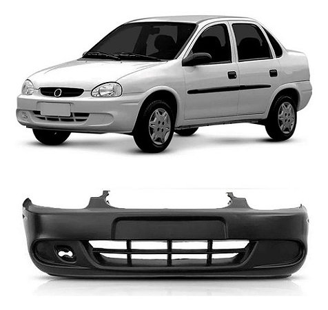 PARACHOQUE PARA-CHOQUE DIANTEIRO CORSA 00/08 00 01 02 03 04 05 06 07 08 SEM MOLDURA PRETO LISO* 1730/LHT600/31923