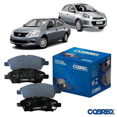 PASTILHA FREIO MARCH VERSA 1.0/1.6 8V/16V 12 13 14 15 16 17 18 19 20 21 ECO1521