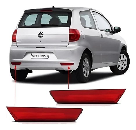 REFLETOR PARACHOQUE TRASEIRA FOX 10/14 10 11 12 13 14 RUB LADO DIREITO PASSAGEIRO JCV107022