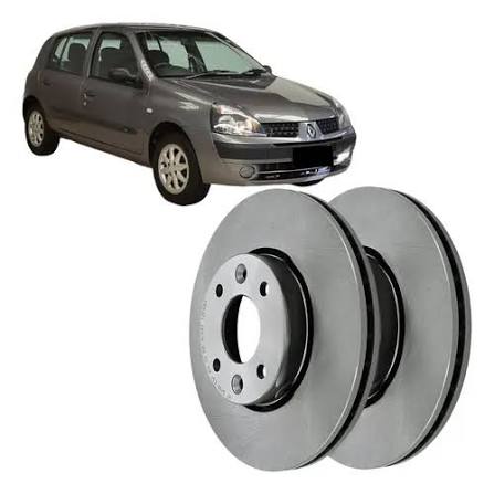 DISCO FREIO DIANTEIRO CLIO 97/ 1.6 16V KANGOO 01/ "MDS" HF549/D653 VALOR UNITÁRIO
