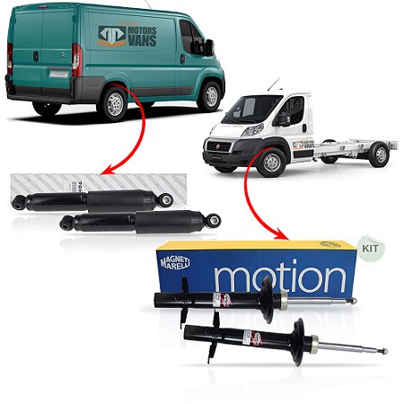 KIT AMORTECEDOR DIANTEIRO DUCATO "V8" 10233