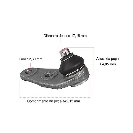 PIVÔ SUSPENSÃO GOL 97/ C/DIR. HID/MEC LE (RECI) FIR42015/DLP206