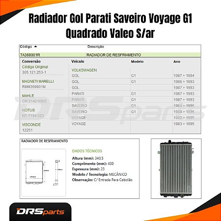 RESERVATÓRIO RADIADOR PARATI/GOL/SAVEIRO/VOYAGE AMD8466/NV009