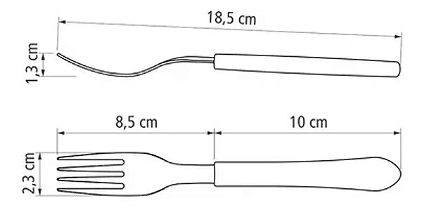 Kit 2 Garfos De Mesa Aço Inox Linha Classic - Guligule Shop