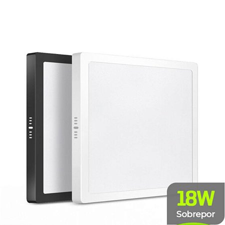 Painel LED Backstage Sobrepor Quadrado 18W Autovolt | LUMANTI (210x210x27)