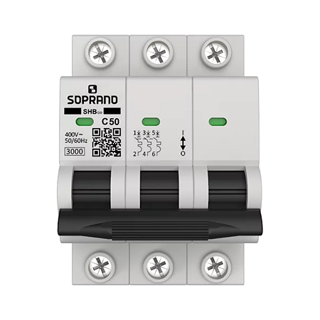 Mini Disjuntor Trifásico GIII Curva C | SOPRANO