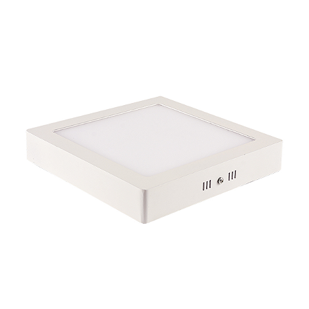 Painel LED Tech Slim Sobrepor Aluminio Quadrado 18W Bivolt - 6.500K - Branco | BLUMENAU (20x20)