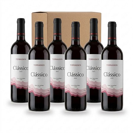 Box Clássico Tinto Suave – 6 garrafas