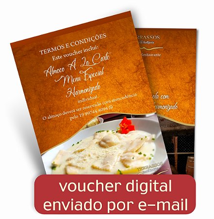 Voucher Almoço à La Carte Especial Harmonizado