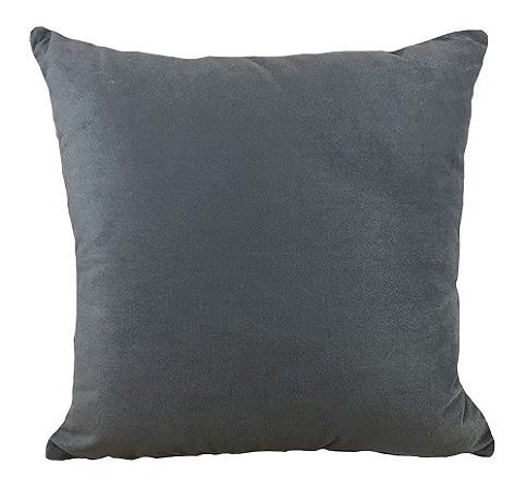 Almofada Veludo Liso Grafite DC 231-23 | 52x52
