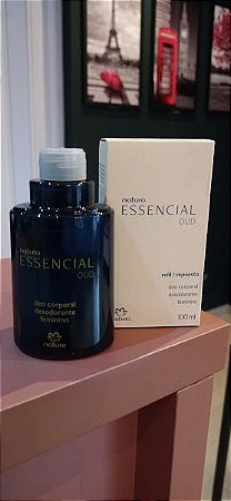 Refil Deo corporal desodorante Essencial Oud 100ml