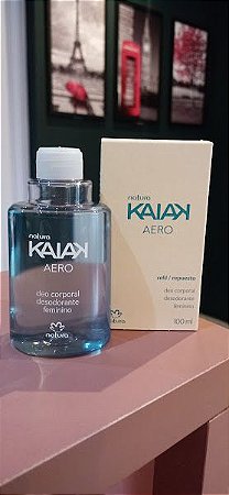 Refil Deo Corporal Feminino Kaiak Aero Natura 100ml