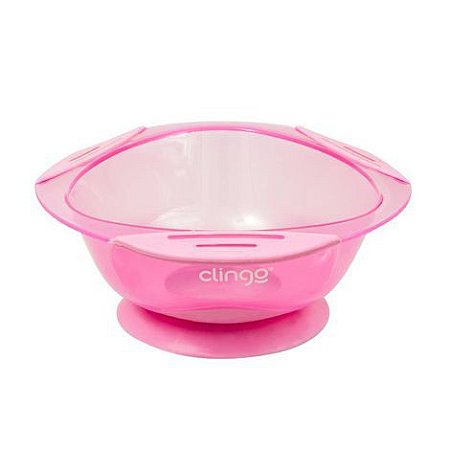 Prato com Ventosa - Rosa - Clingo