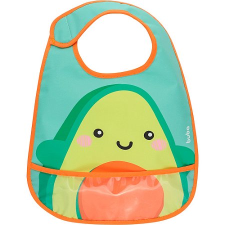 Babador com Pega Migalhas Frutti Avocado Buba