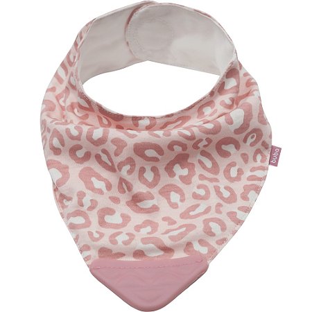 Babador Bandana com Mordedor Animal Print - Buba
