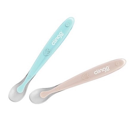Kit Colheres de Silicone Premium Colors Neutra - Clingo